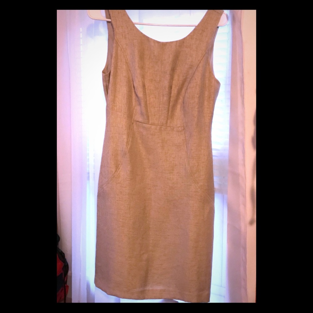 The Limited BNWT heathered oatmeal sheath dress
